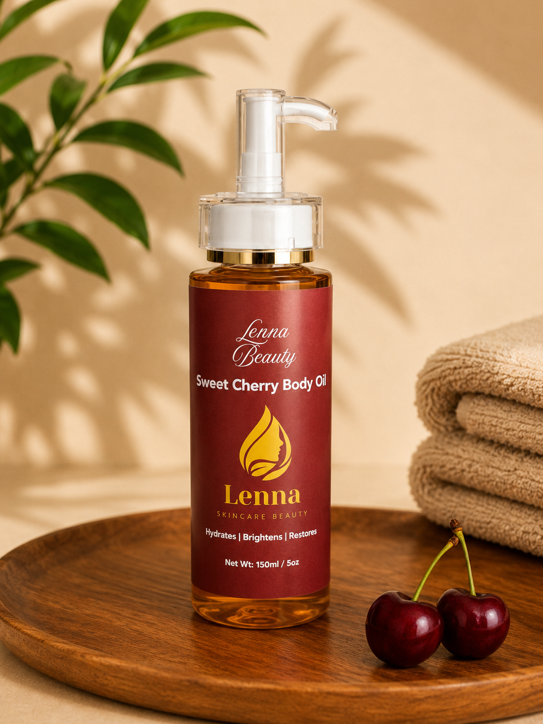 Sweet Cherry Body Oil – Brightening Natural Glow Oil Kenya