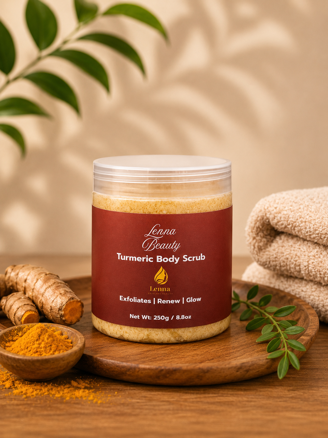 Turmeric Radiance Scrub – Natural Body Scrub for Dark Spots & Glowing Skin Kenya