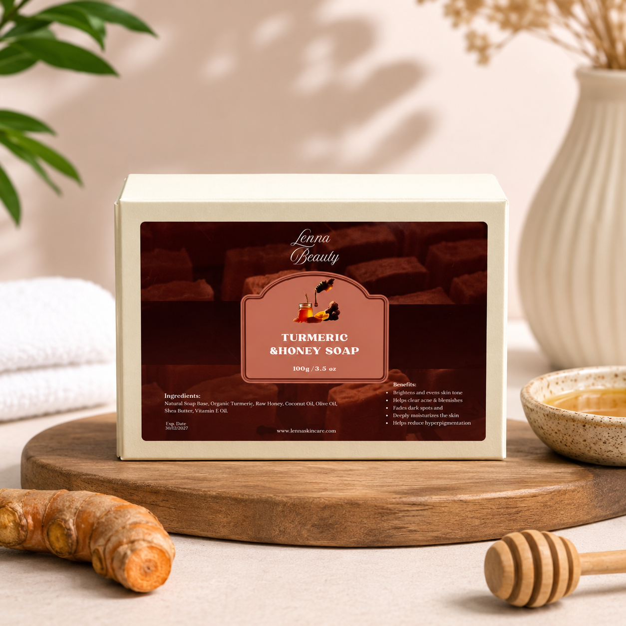 Turmeric & Honey Soap – Brightening Natural Bar Soap Kenya